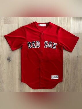 Majestic Mookie Betts Boston Red Sox MLB Baseball Jersey - Size Small